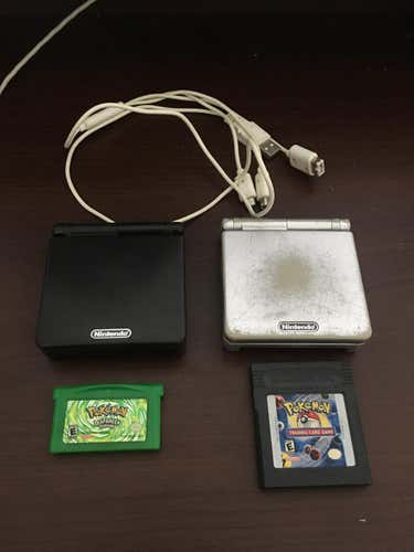 2 GameBoy Advance SP Devices with Games [READ DESCRIPTION]