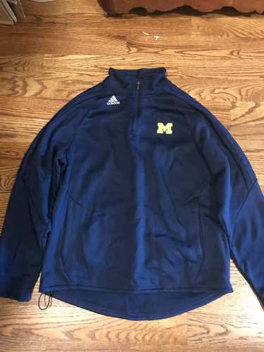 Michigan Lacrosse Team issued Adidas Qtr Zip up