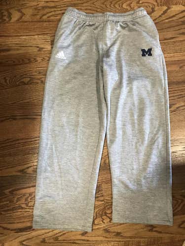 New Adidas Team Issued Michigan Lacrosse Sweat Pants