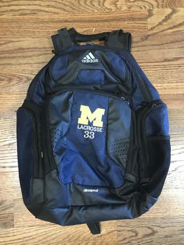 New adidas Team Issued Michigan Lacrosse Back pack