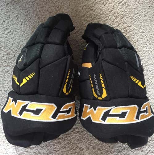 Black & Gold CCM Gloves