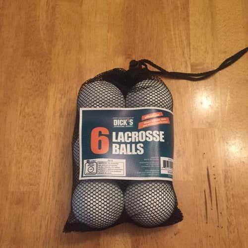 Dicks 6 Pack Of Lacrosse Balls