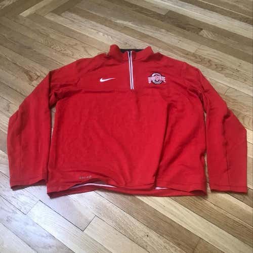 The Ohio State Nike Lacrosse 3Qtr Zip Up - Large
