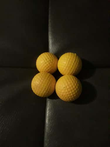 Yellow foam training balls