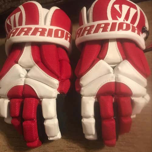 Warrior Mac D-lite 2 Lacrosse Gloves Black/white/red Brand With Tags