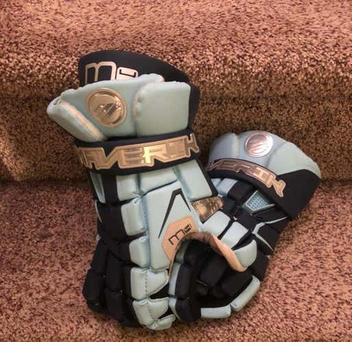 Maverik Custom Blue Gloves Size 13