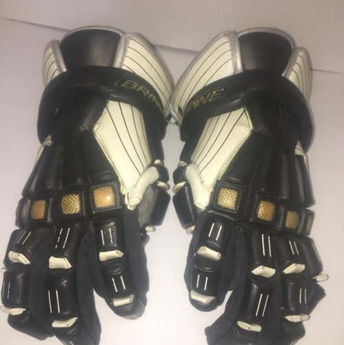 Used Brine King1 Lacrosse Gloves