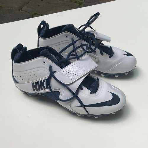 (New) Nike Huarache 3 Cleats White/ Navy