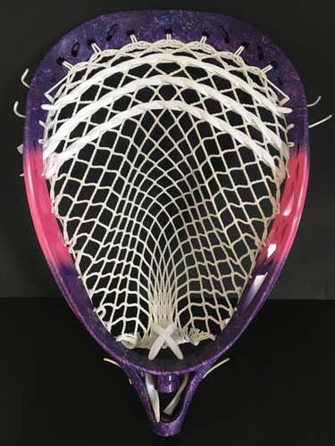 Custom Galaxy Dyed STX Eclipse w/ 12D STringKing Grizzly 1X Mesh - Goalie Head