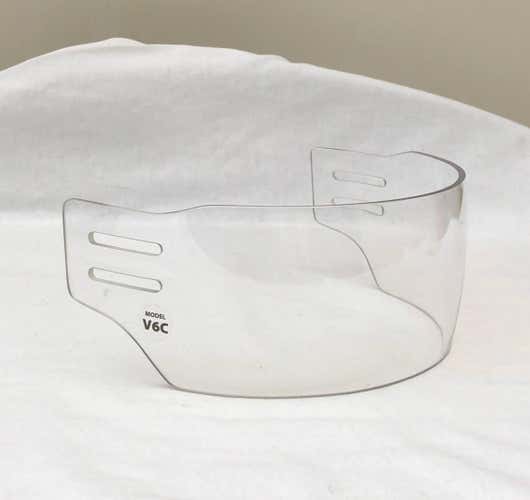 unbranded european style hockey visor half shield straight cut made in europe