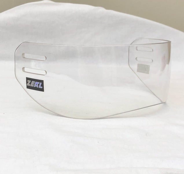european style wave cut hockey visor half shield made in europe