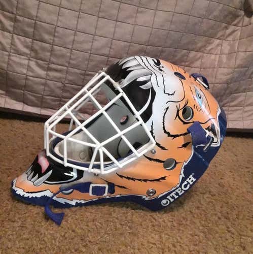 Vintage Itech Tiger Goalie Mask