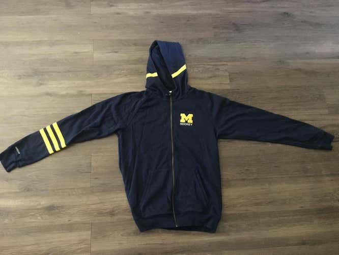 Adidas University of Michigan Hockey Zip-Up Hoodie