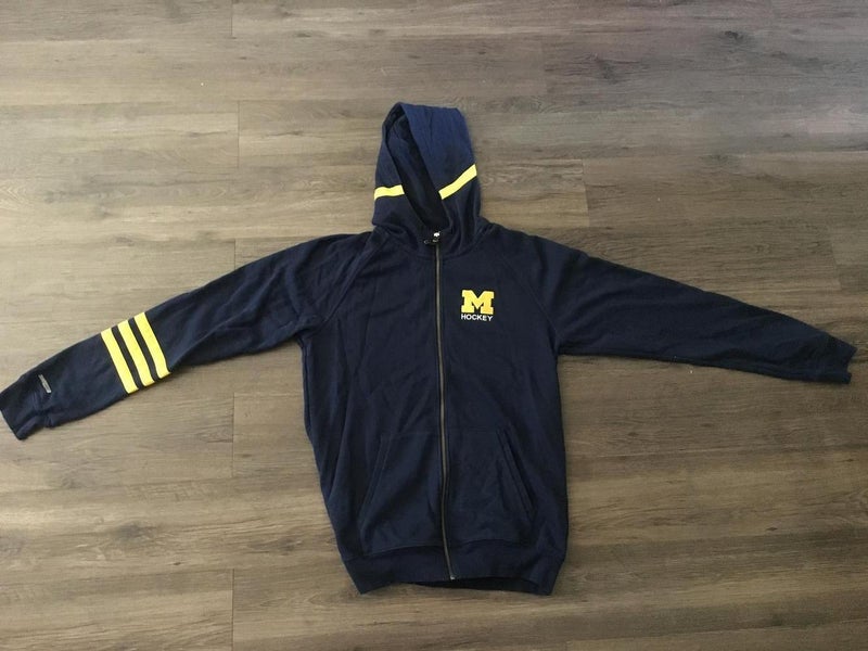 Adidas University of Michigan Hockey Zip-Up Hoodie