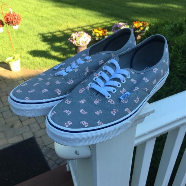 New Special Edition MLB Boston Red Sox Authentic Vans (Size: 12)