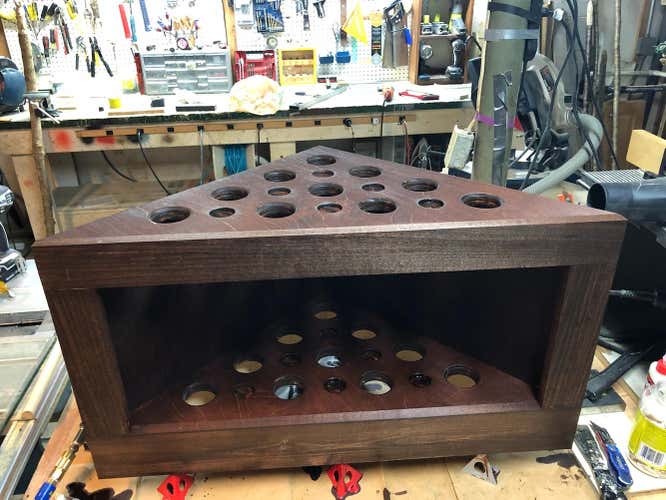 Stick Stand 10  (dark stain)