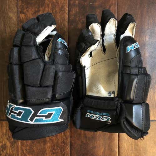 Pro Stock San Jose Sharks CCM Pro Gloves 13"