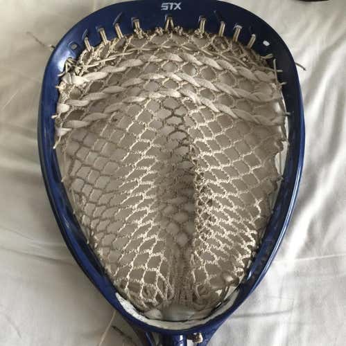 Used Strung Navy Blue STX Eclipse Goalie Head