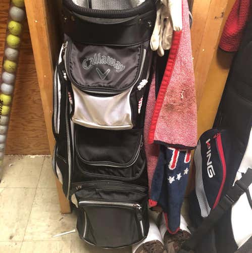 Black/White Callaway Org14 Cart Bag