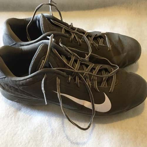 NIKE Huarache Low Baseball Cleats Men's Size 14 Gray