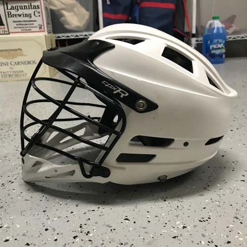 White Cascade CPXR Lacrosse Helmet