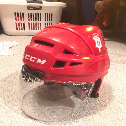 Dubuque Fighting Saints Used Good Condition USHL Helmet