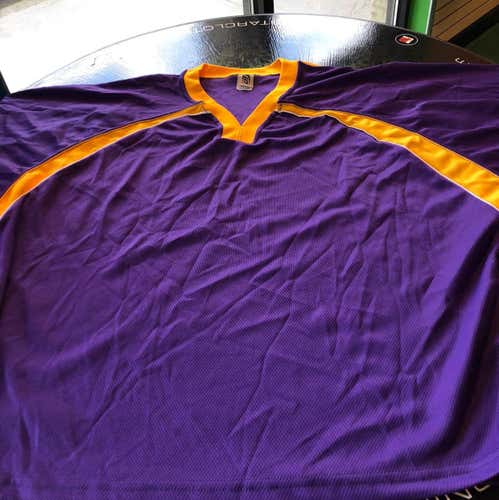 Brand New Purple And Yellow Lacrosse Jersey