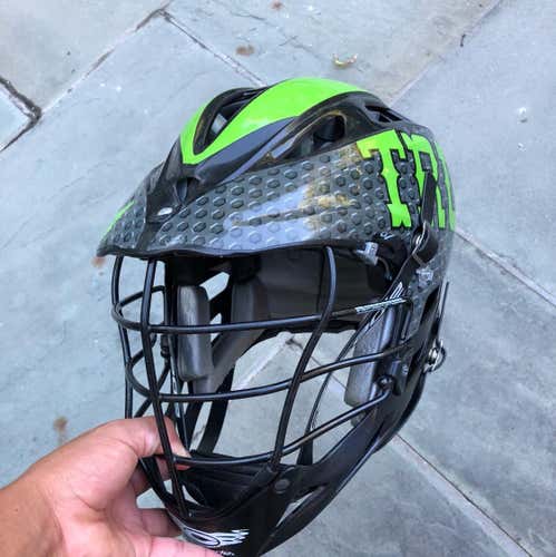 Black Cascade Pro 7 with OG True Lacrosse Team Issued Helmet Wrap