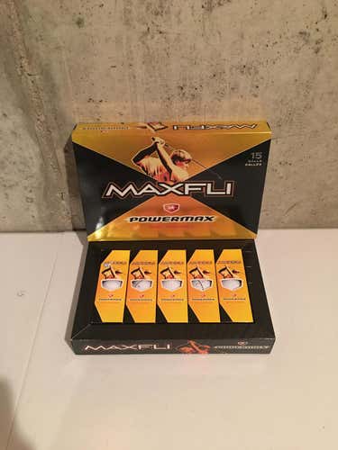 NEW Maxfli Powermax Soft Distance Golf Balls, 5 Sleeves - 15 Balls