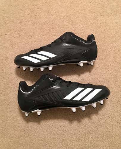 Adidas 5-Star Low Men's Football Cleats, Black/White/Silver, 60001 - SIZE 9