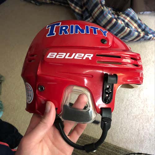 Red Bauer 4500 Hockey Helmet