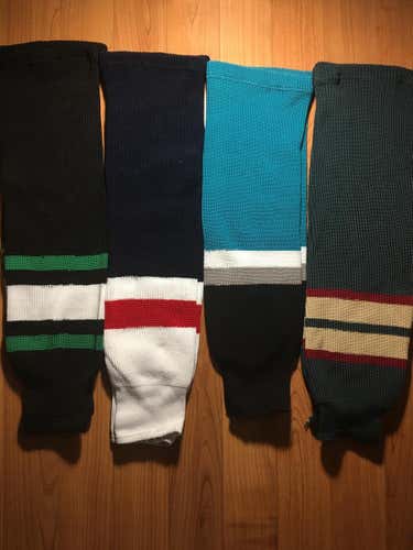 Assorted Senior Hockey Knit Socks