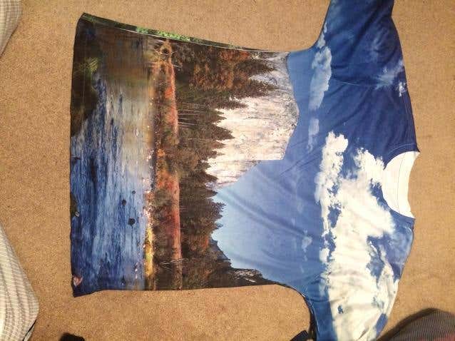 Yosemite Park Scenery Shirt Size Large