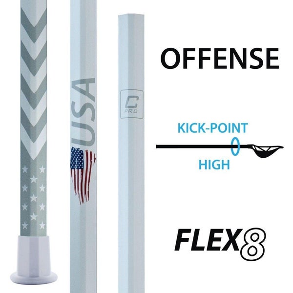 East Coast Dyes ECD CARBON PRO USA Flex 8 Attack Lacrosse Shaft 2018