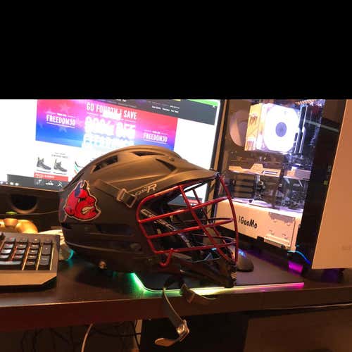 Cascade CPX-R Matte Black With Red Chrome Cage