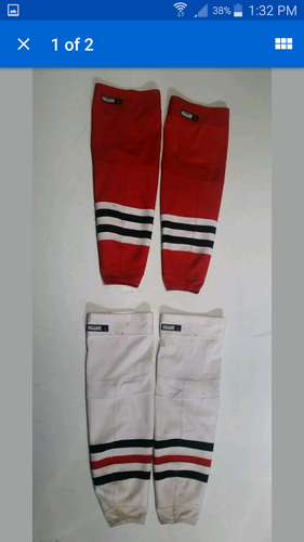 Pro Stock Chicago Blackhawks  Reebok Edge Socks