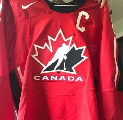 SIGNED replica Mario Lemieux Team Canada Jersey