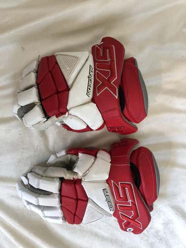 Custom Harvard Lacrosse STX surgeon Gloves - Team Issued