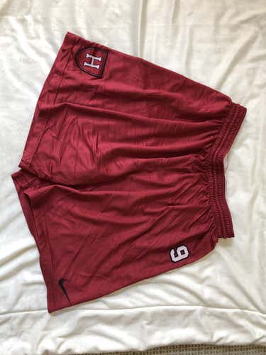 Custom Team-issued Harvard Nike lacrosse Shorts
