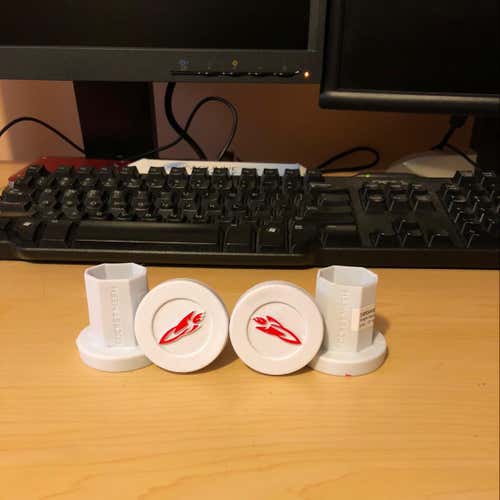 Four New White Rocket Mesh Tapesaver Butt Ends