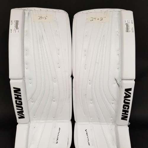 Used Vaughn Ventus SLR Leg Pads Junior 24" +2” WHITE SKU: S000312716