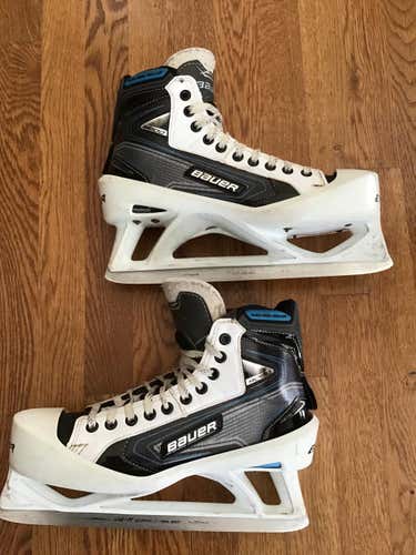 Pro Stock Game Used Bauer Reactor 9000 Goalie Skates  10 DA LA Kings Jonathan Quick