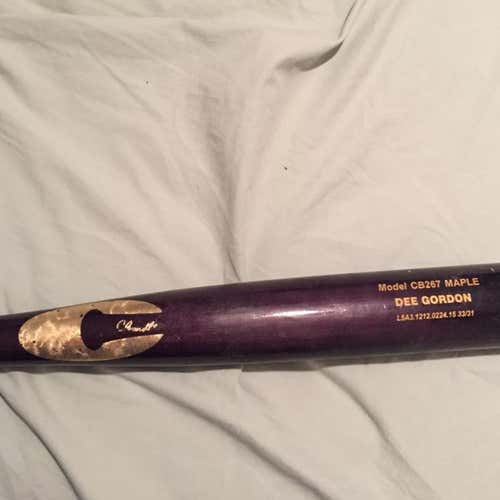 Game Used Dee Gordon Wood Bat