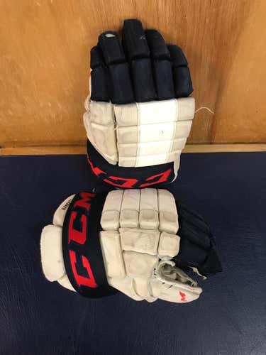 CCM 4 ROLL PRO Gloves Senior 14" White