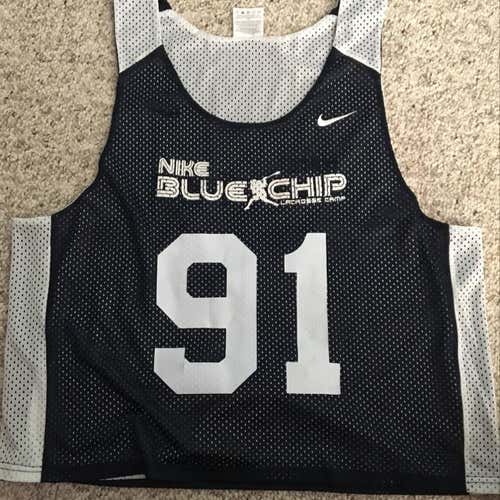 Limited Nike Blue Chip Lacrosse Reversible Pinnie