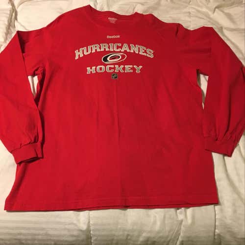 Reebok Carolina Hurricanes Long Sleeve Tee Men’s 2XL