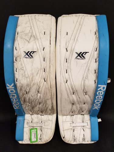 UMaine Reebok Premier XLT Pro Custom Goalie Leg Pads Senior 35"+1.5 ~ McGovern