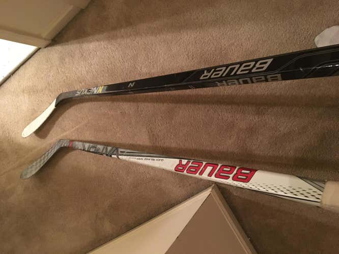Bauer Nexus 1N And Bauer vapor 1x lefty Senior 77 flex