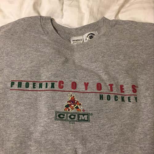 Vintage CCM Phoenix Coyotes Hockey Long Sleeve Tee Men’s XXL