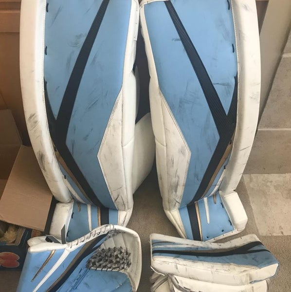 Factory Mad Pro Stock Goalie Pads Glove Blocker Set 35+1.5
